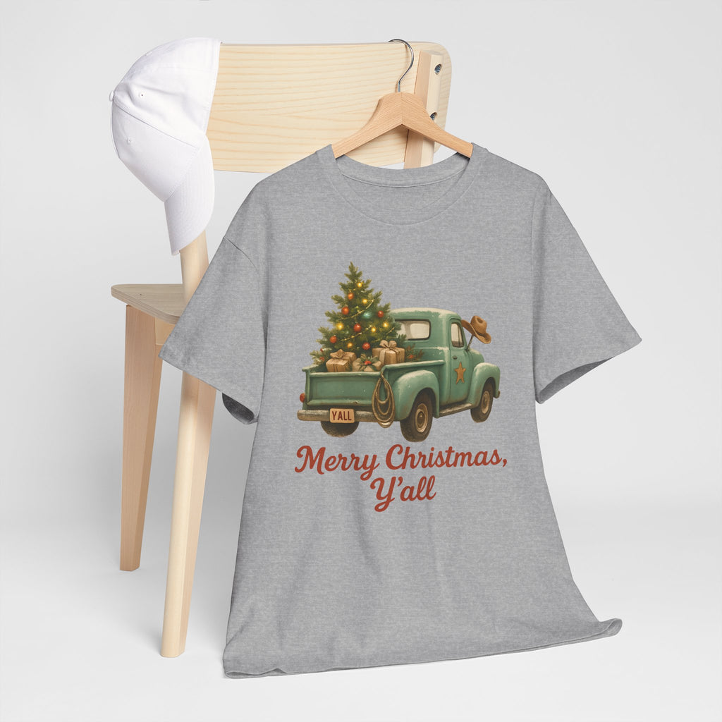 'Merry Christmas, Y'all' Vintage Holiday Tee