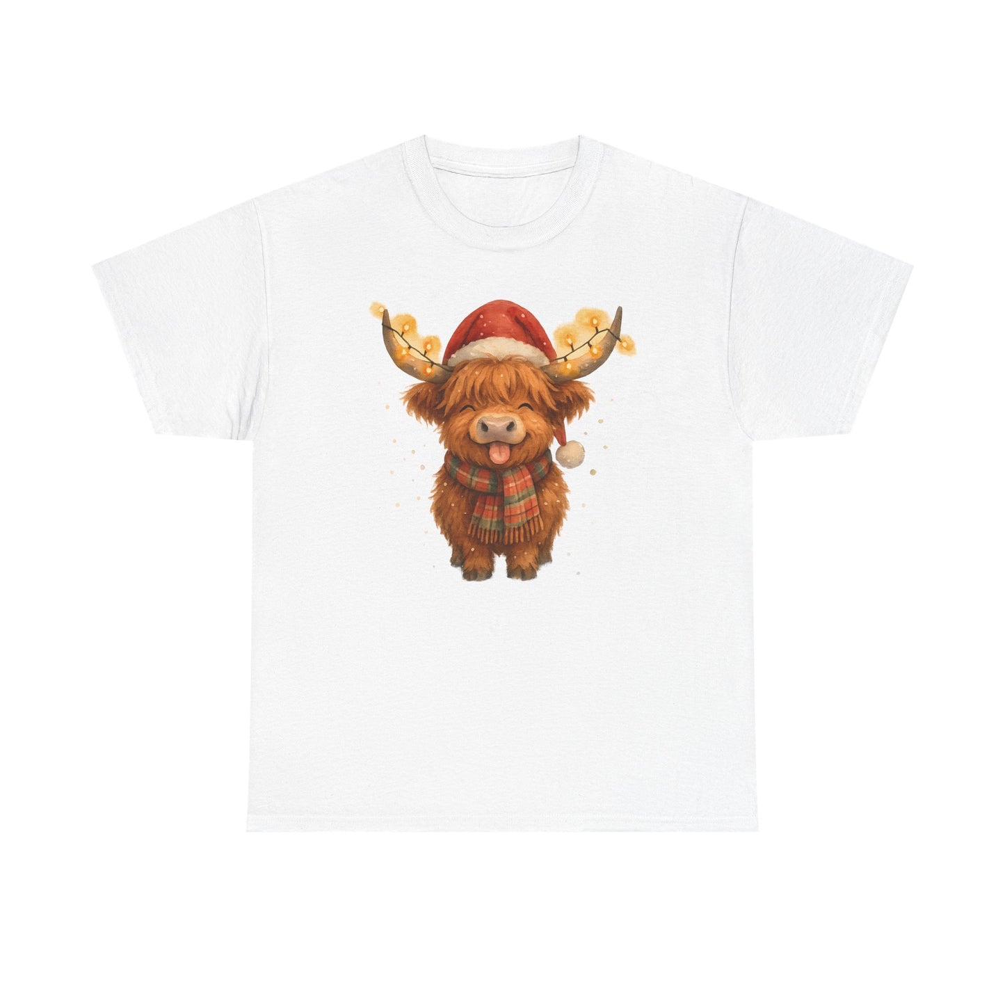 Christmas Highland Cow Tee