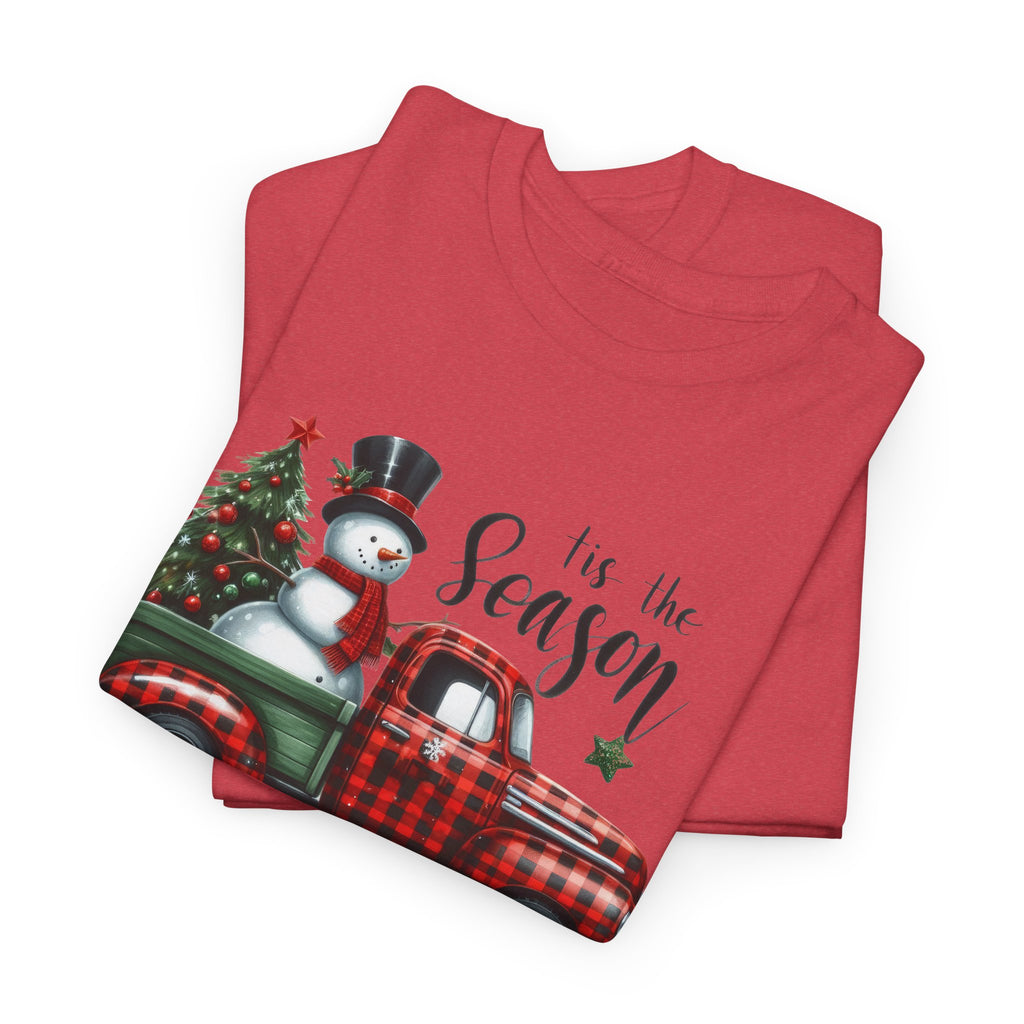 "Tis the Season" Heavy Cotton Tee - Festive Holiday Shirt