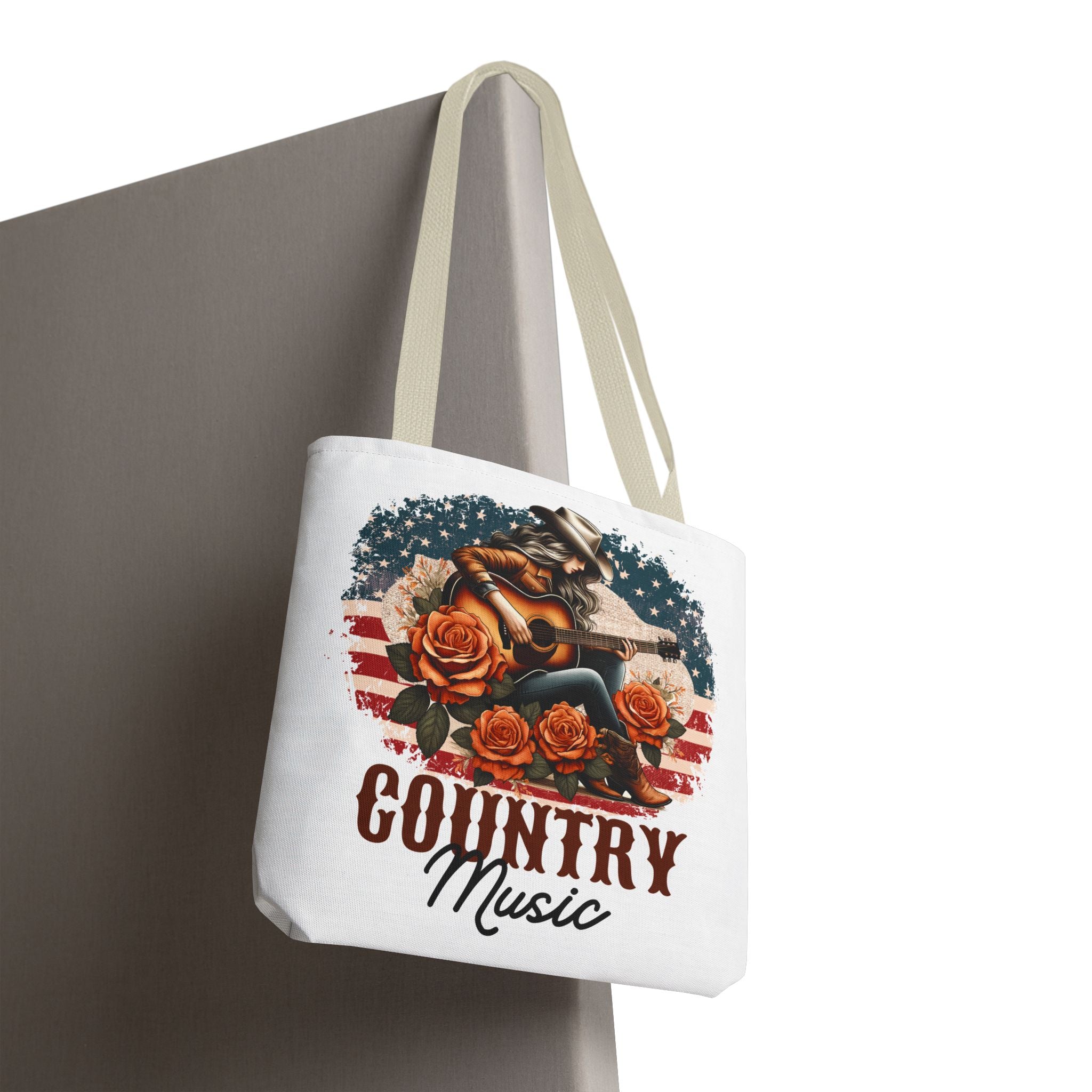 Country Music Cowgirl Tote Bag