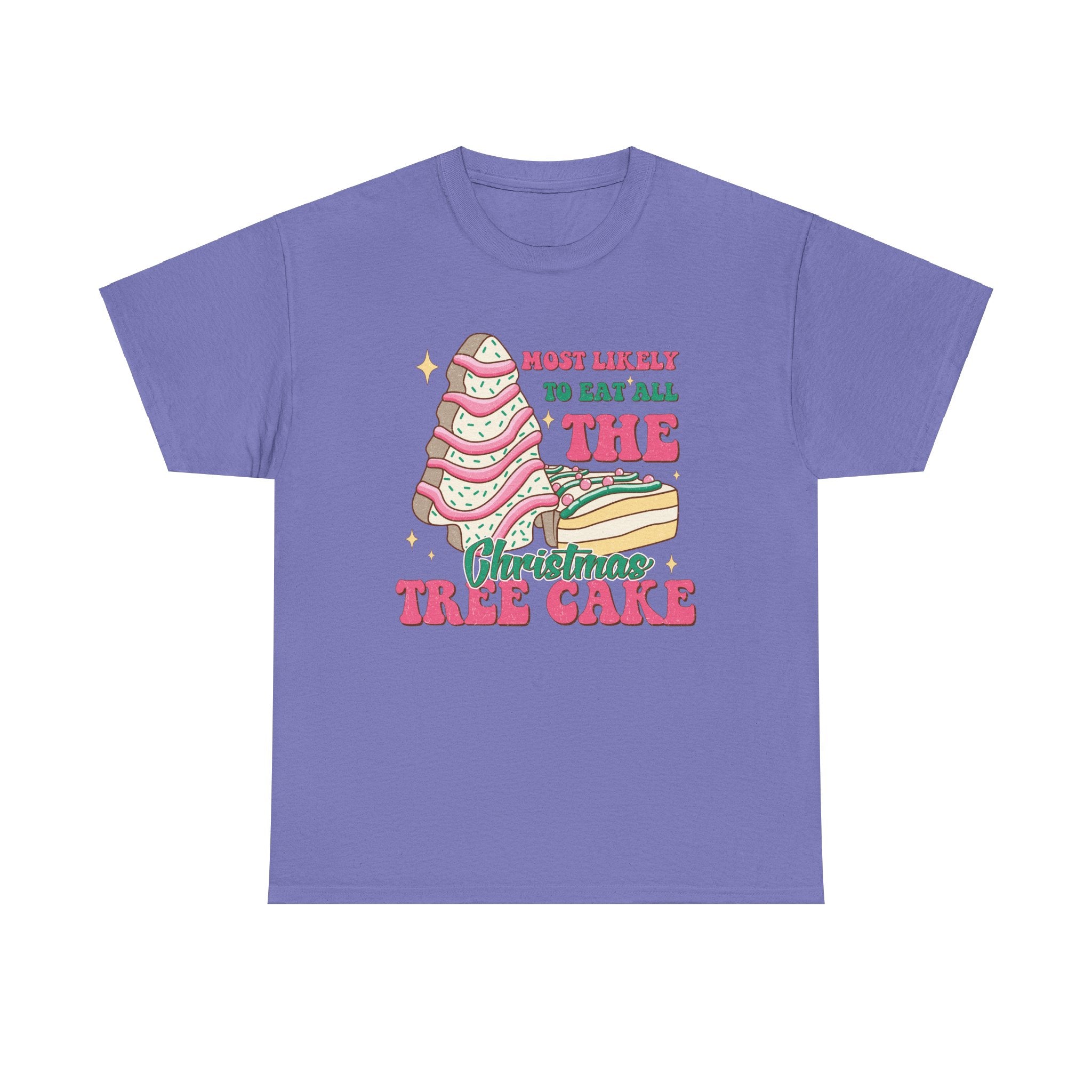 Fun Holiday Tee - 'Most Likely to Eat All the Christmas Tree Cake'
