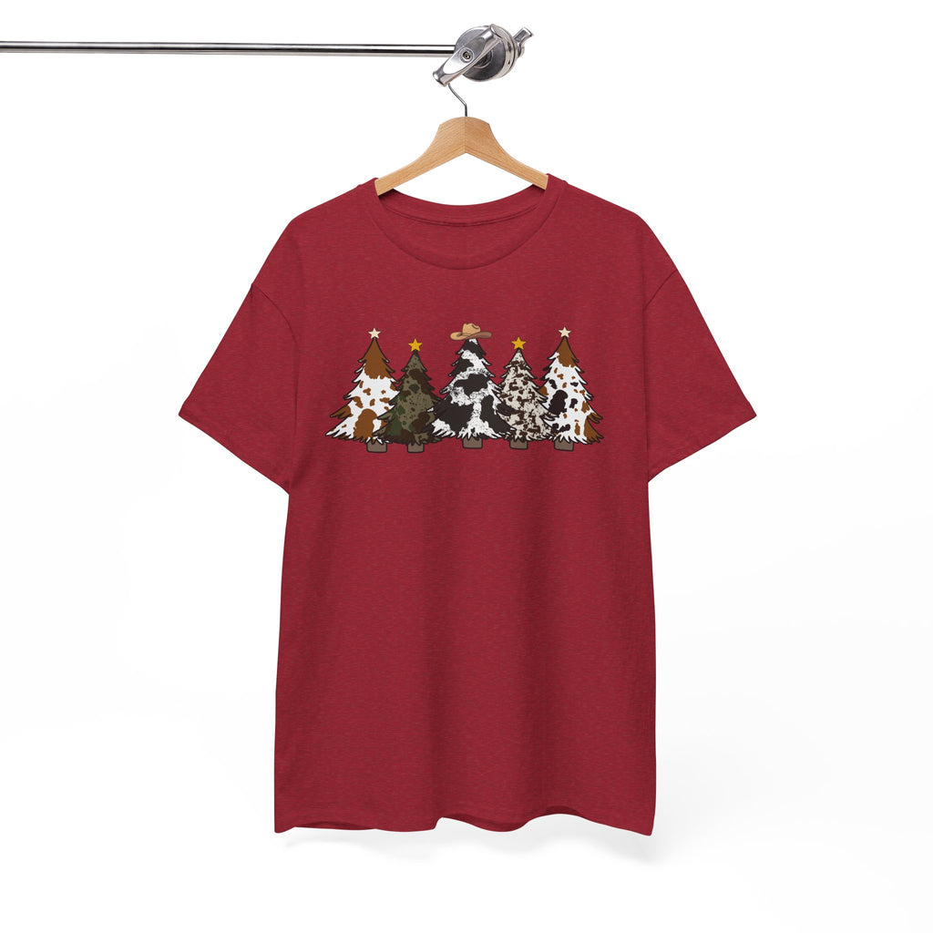 Whimsical Holiday Trees Heavy Cotton Tee