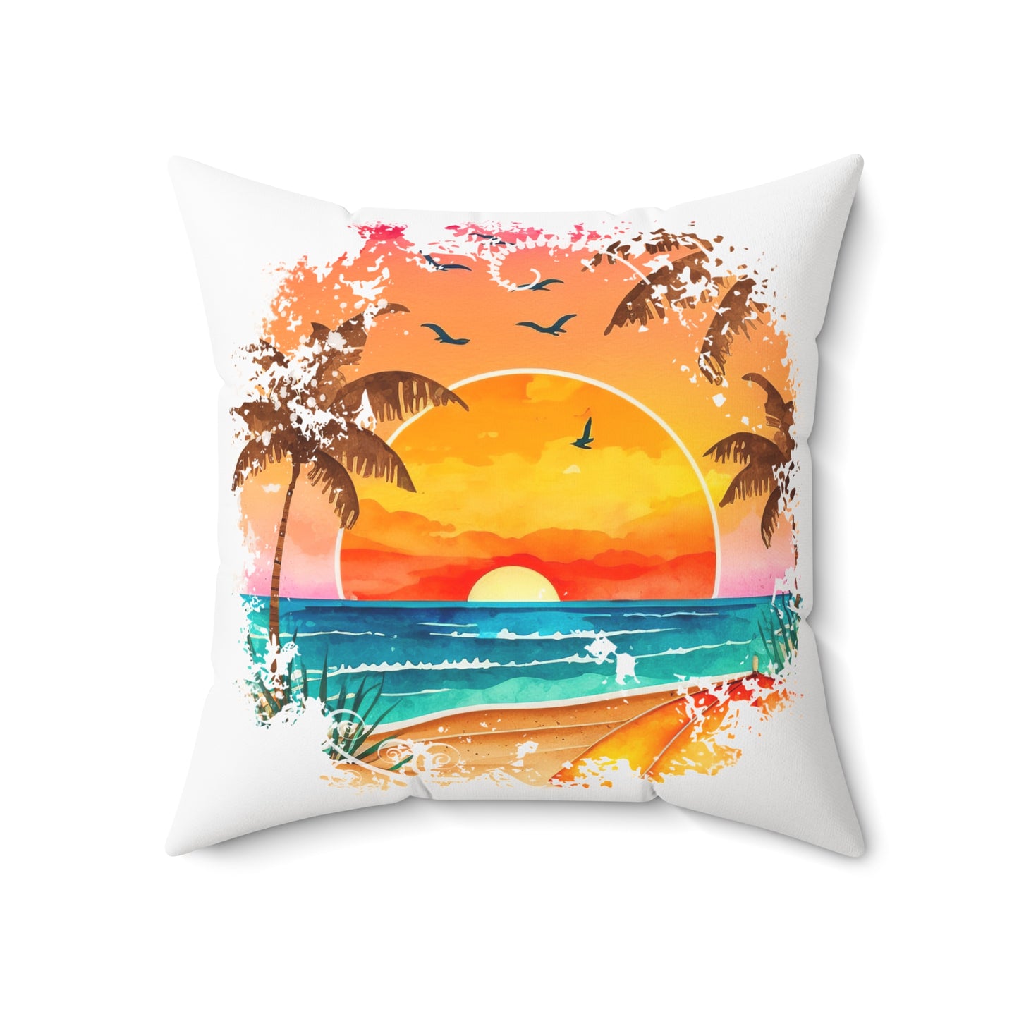 Spun Polyester Square Pillow