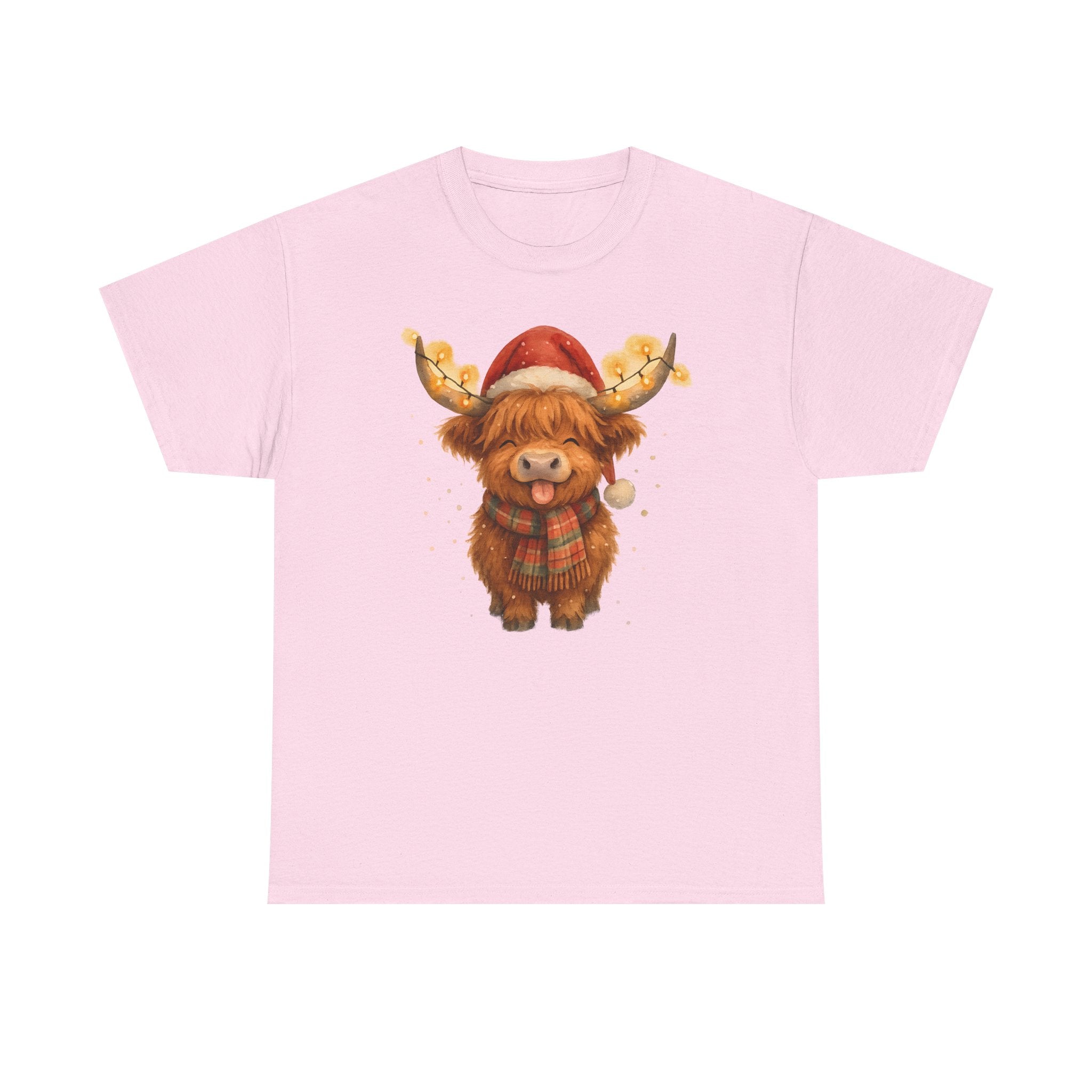 Christmas Highland Cow Tee