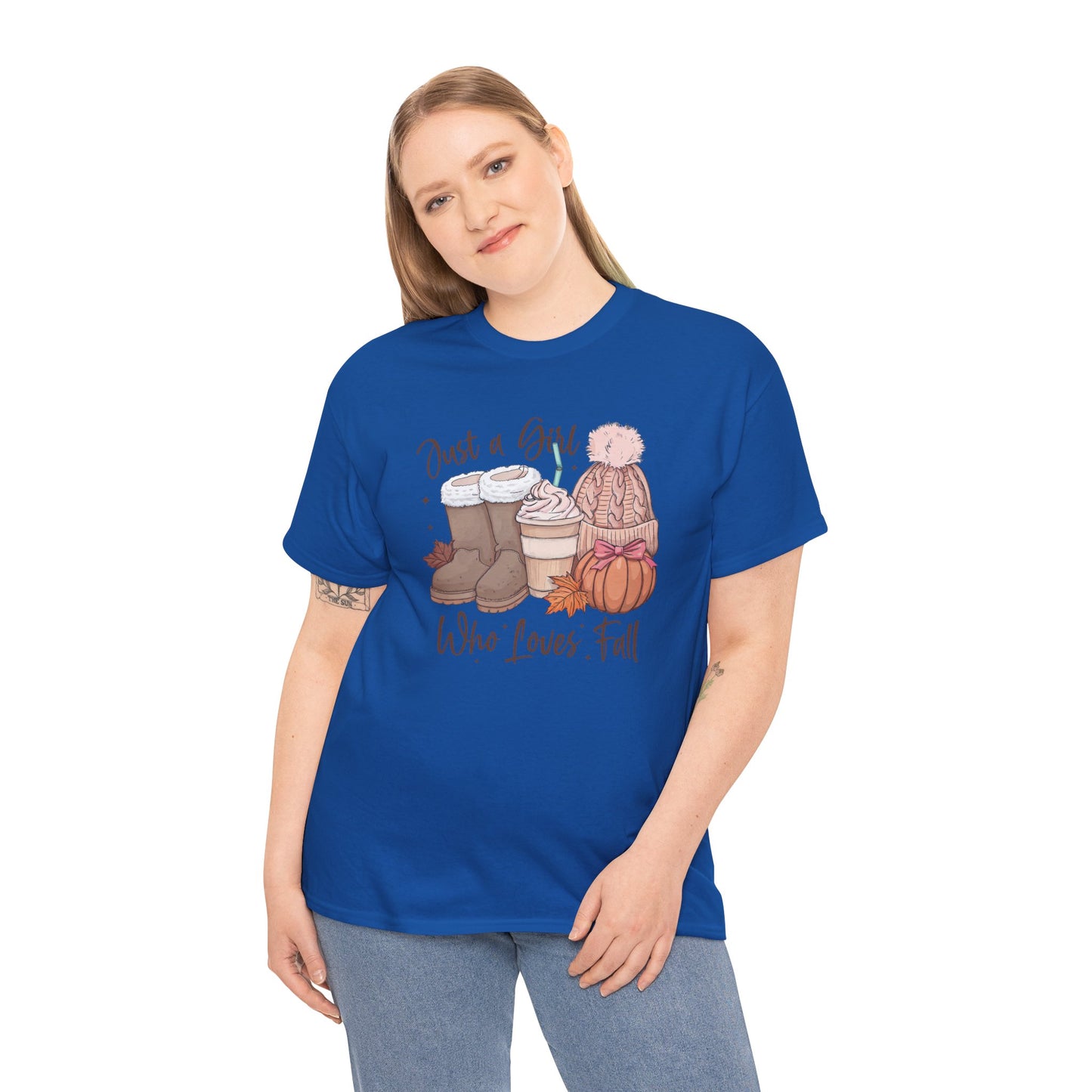 Just a Girl Who Loves Fall, Vintage Style Tee