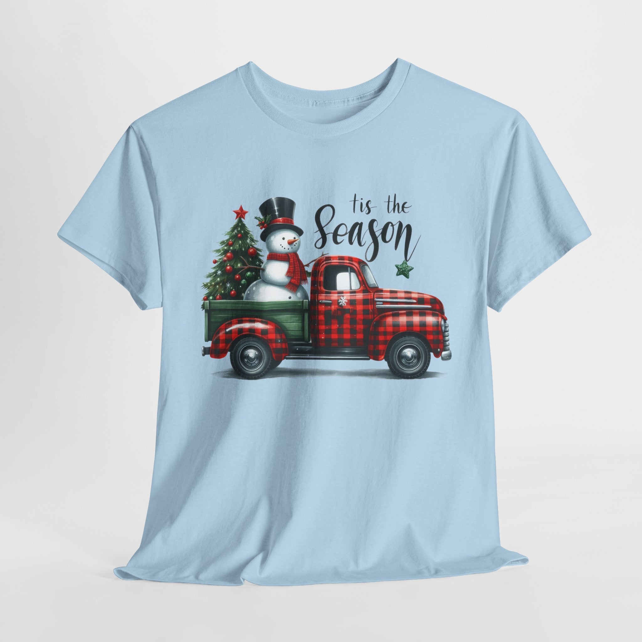 "Tis the Season" Heavy Cotton Tee - Festive Holiday Shirt