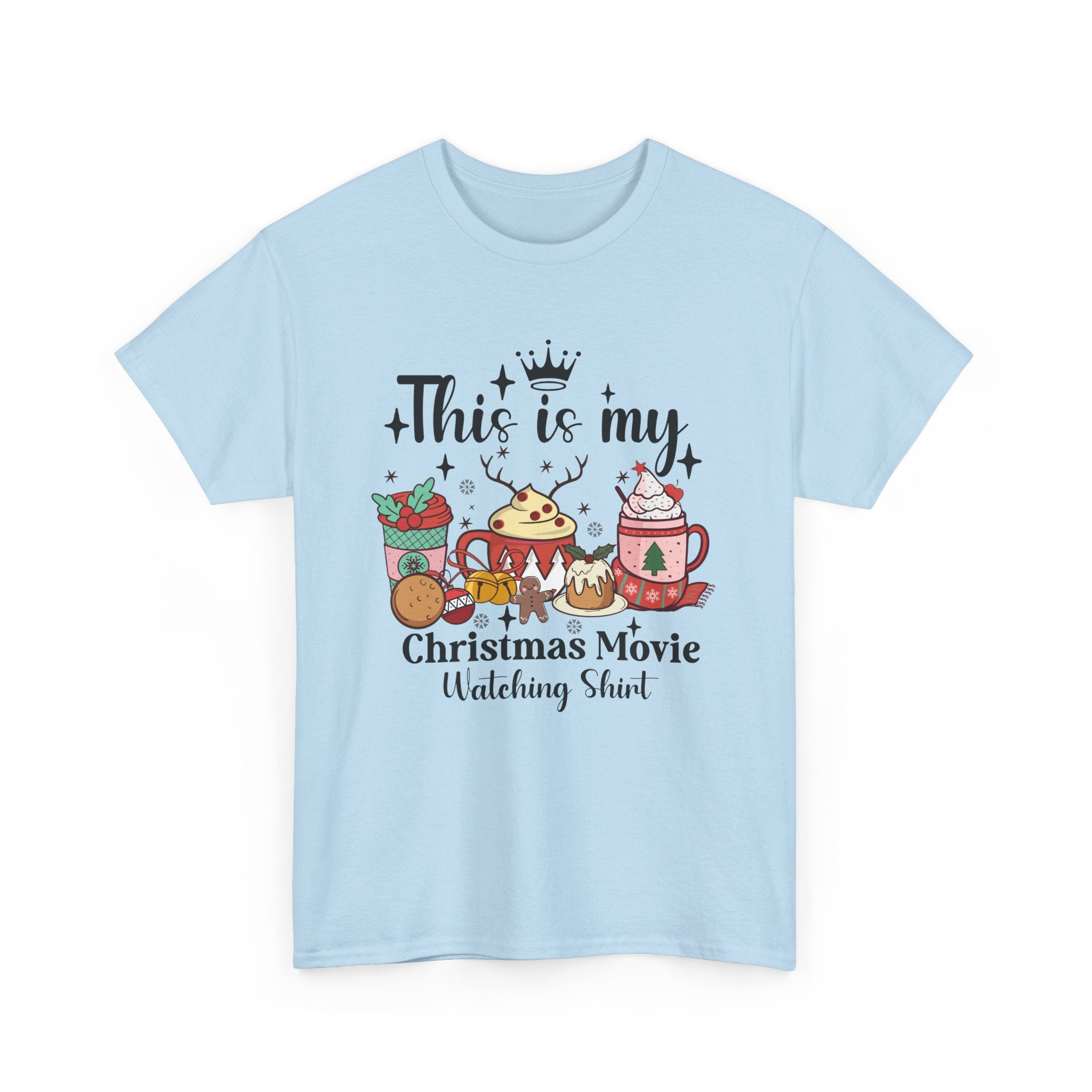 Christmas Movie Watching Tee - Heavy Cotton Shirt