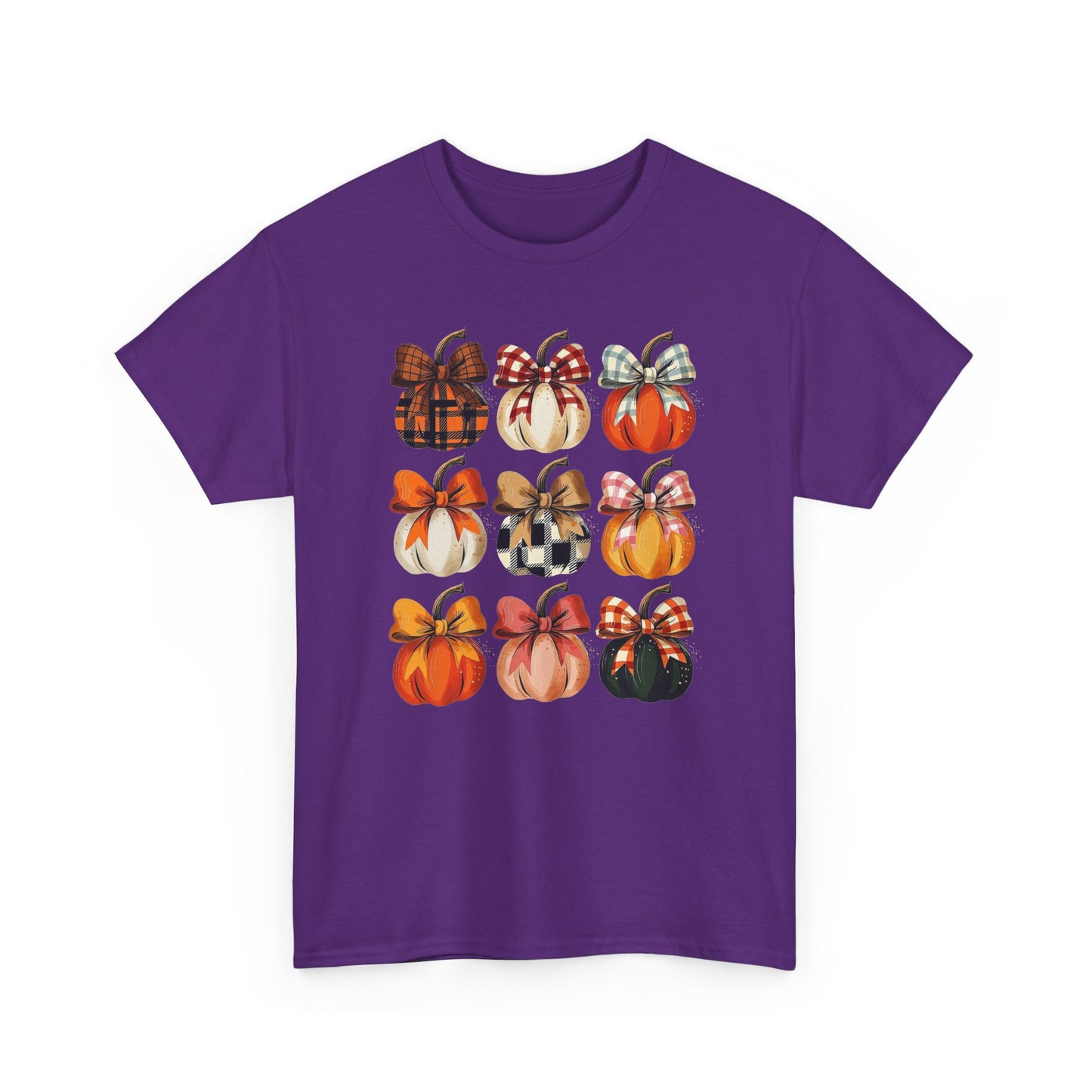 Autumn Plaid & Bow Pumpkins