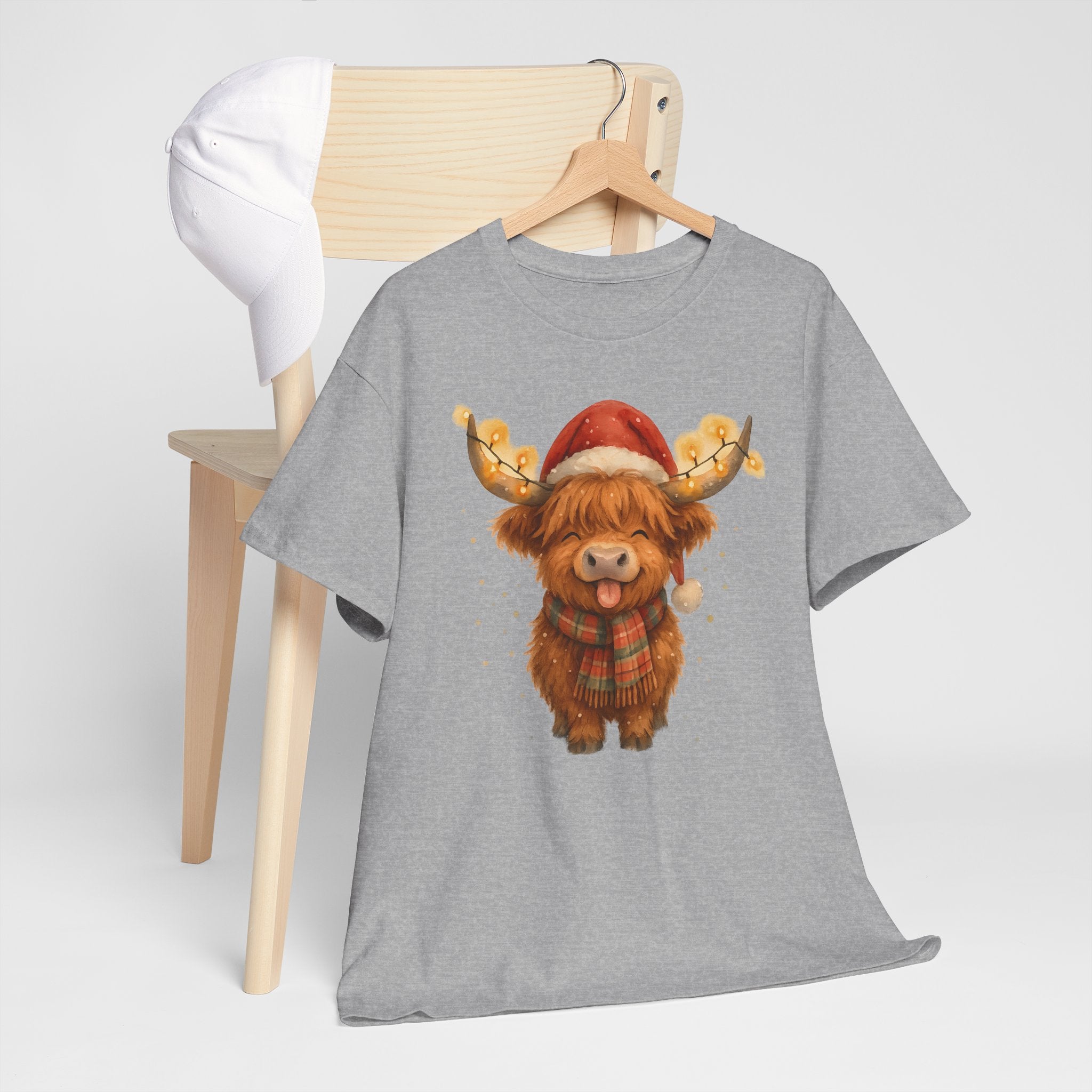 Christmas Highland Cow Tee