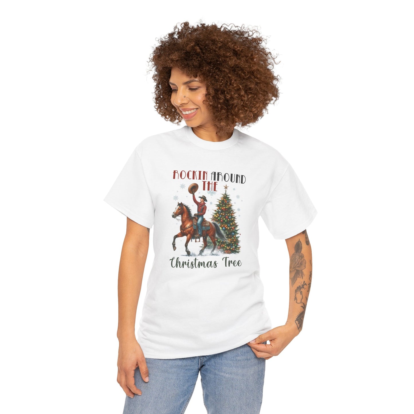 Rockin' Around the Christmas Tree Heavy Cotton Tee