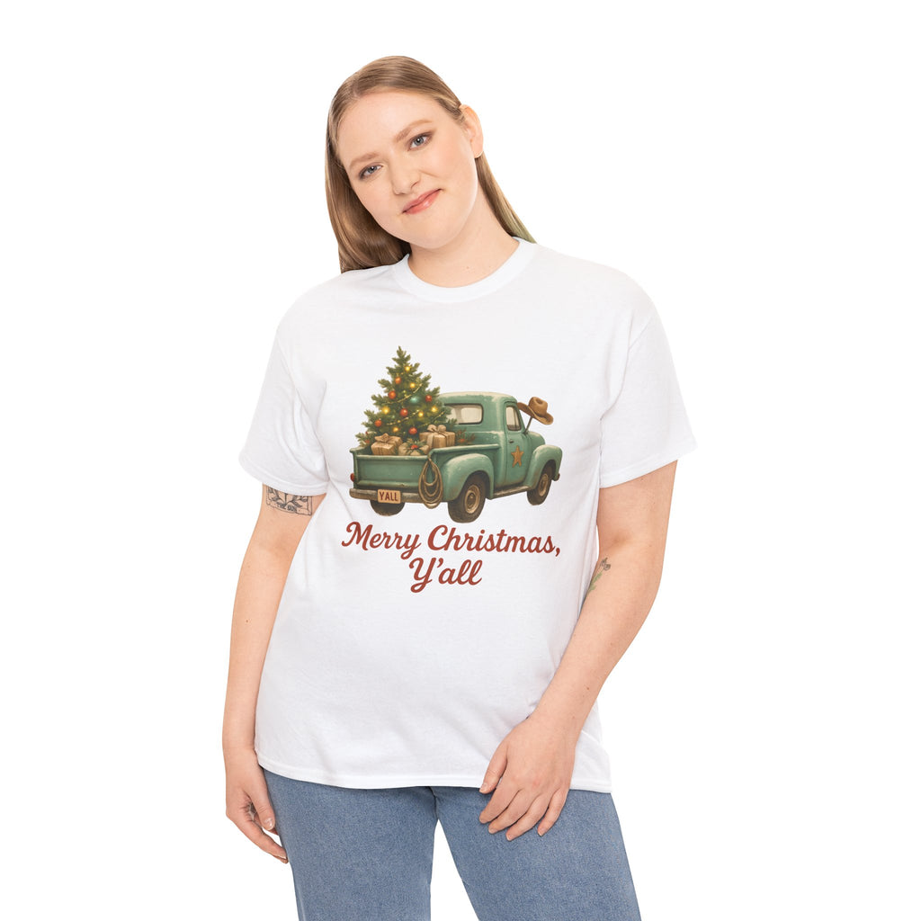 'Merry Christmas, Y'all' Vintage Holiday Tee