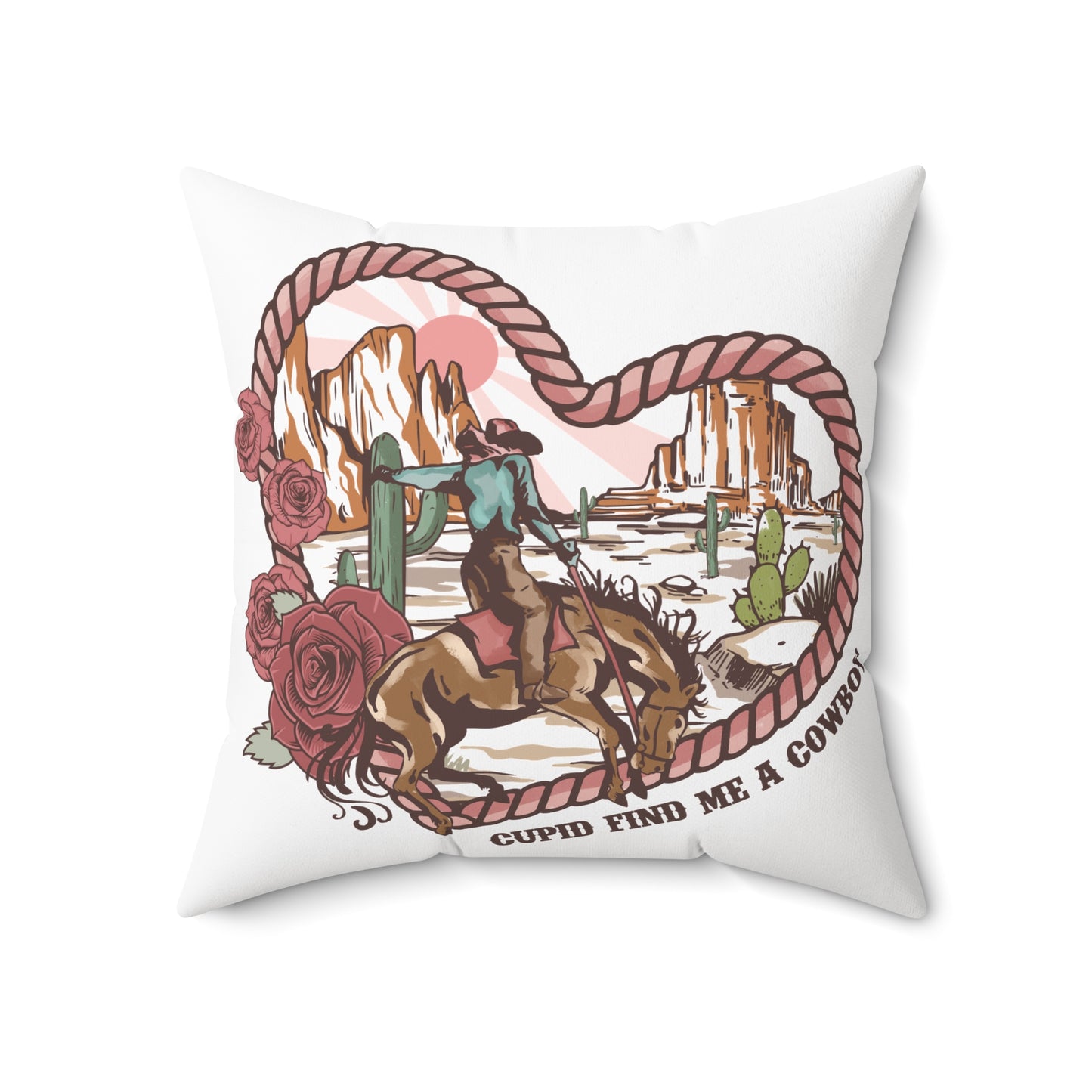 Spun Polyester Square Pillow