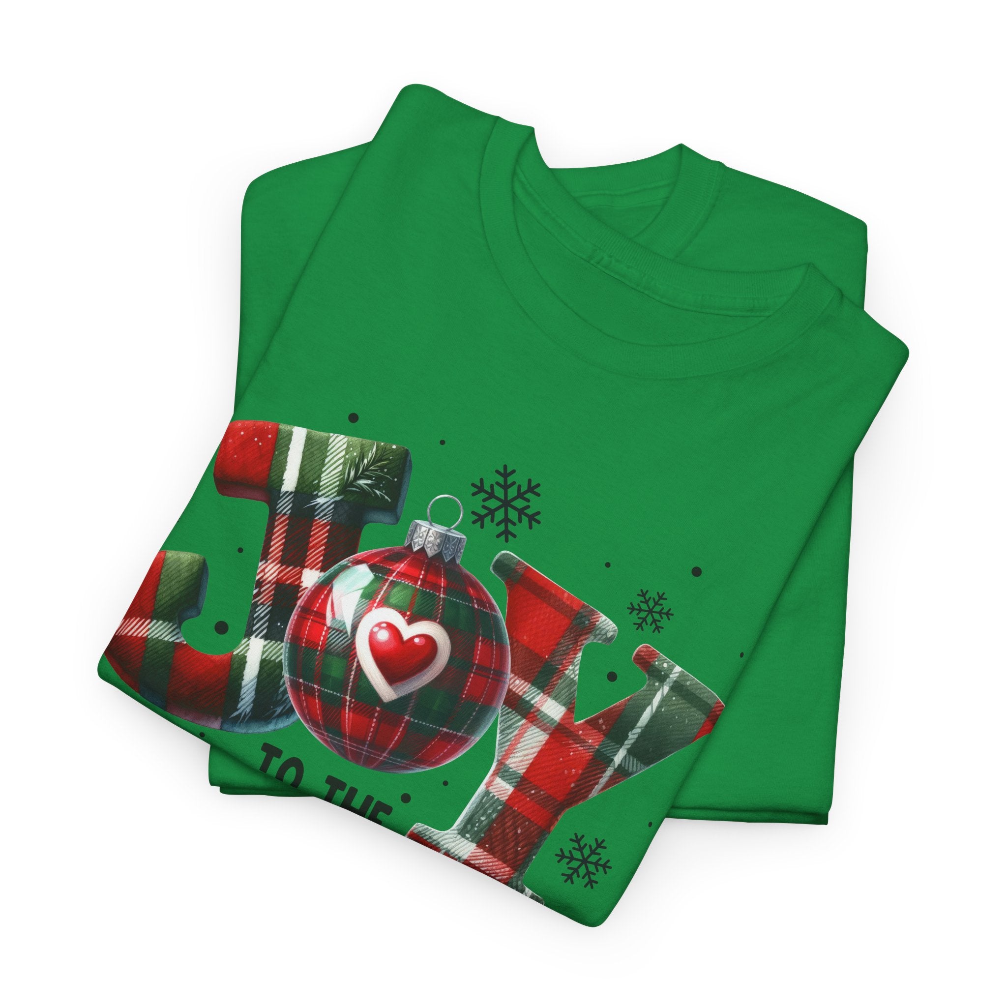 Joy to the World -Heavy Cotton Tee - Christmas Holiday Shirt