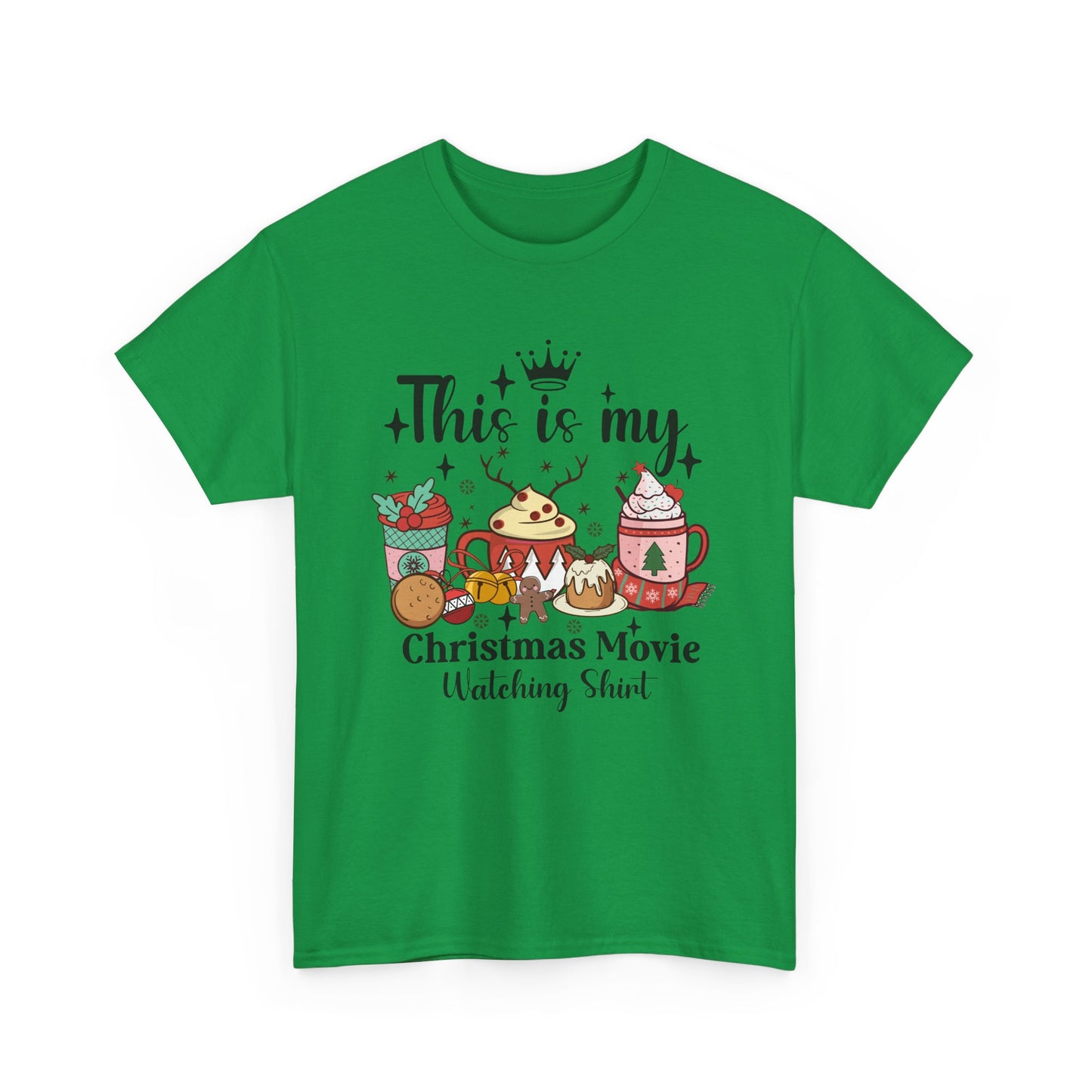 Christmas Movie Watching Tee - Heavy Cotton Shirt