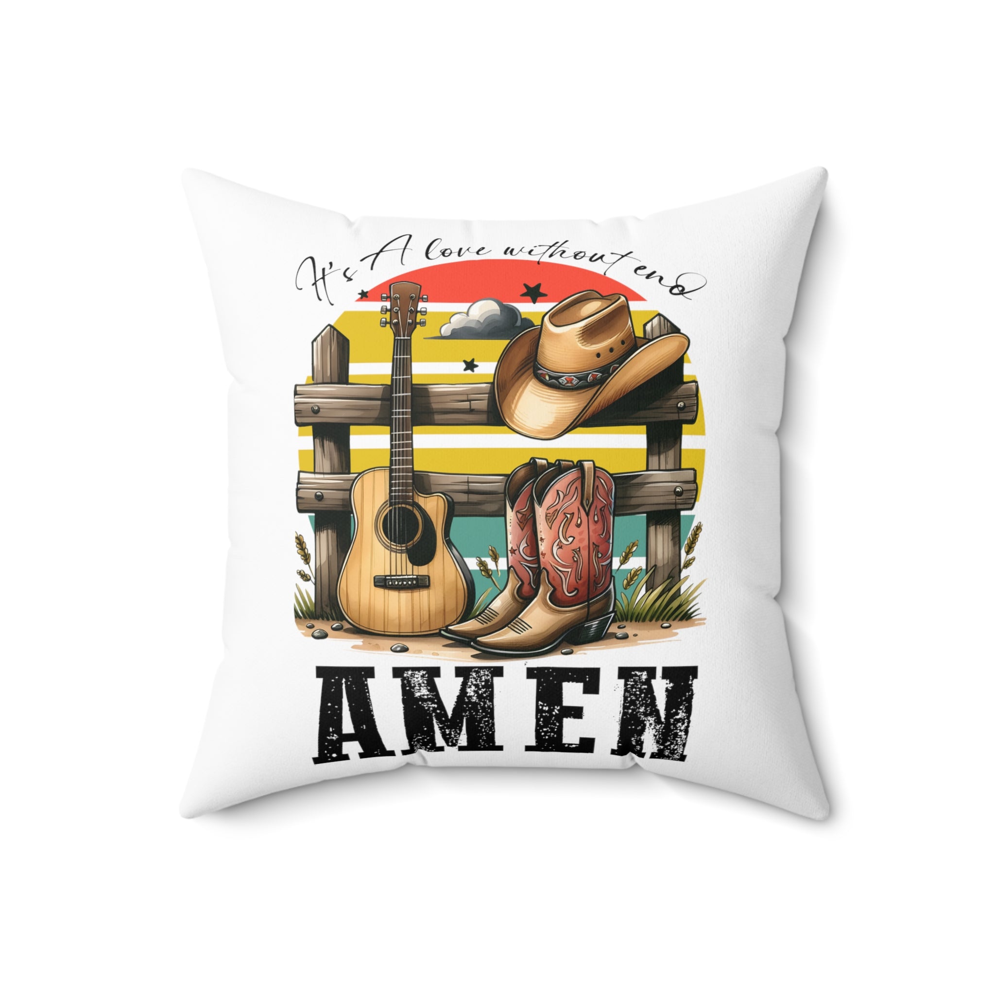 Spun Polyester Square Pillow