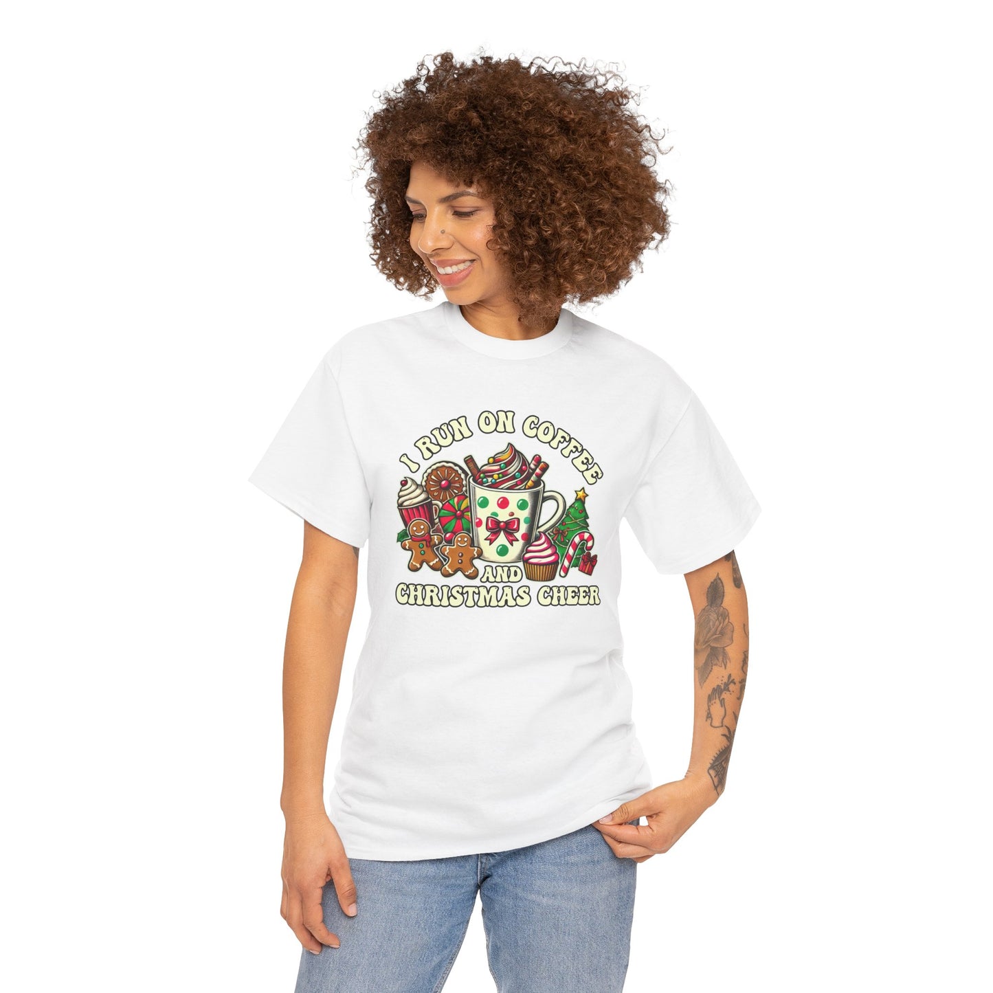 Funny Christmas Coffee Heavy Cotton Tee