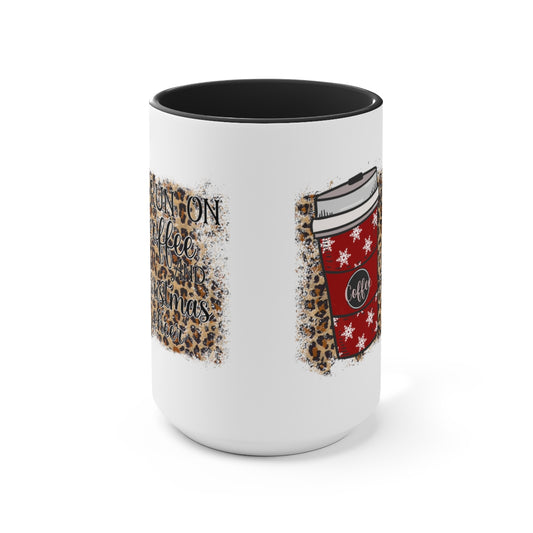 Two-Tone Coffee Mugs, 15oz