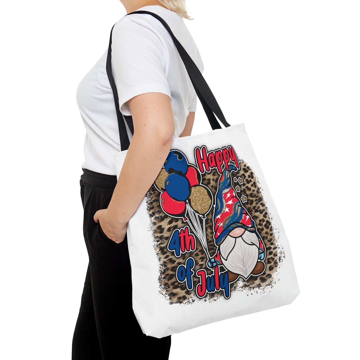 Fourth of July Gnome Tote Bag