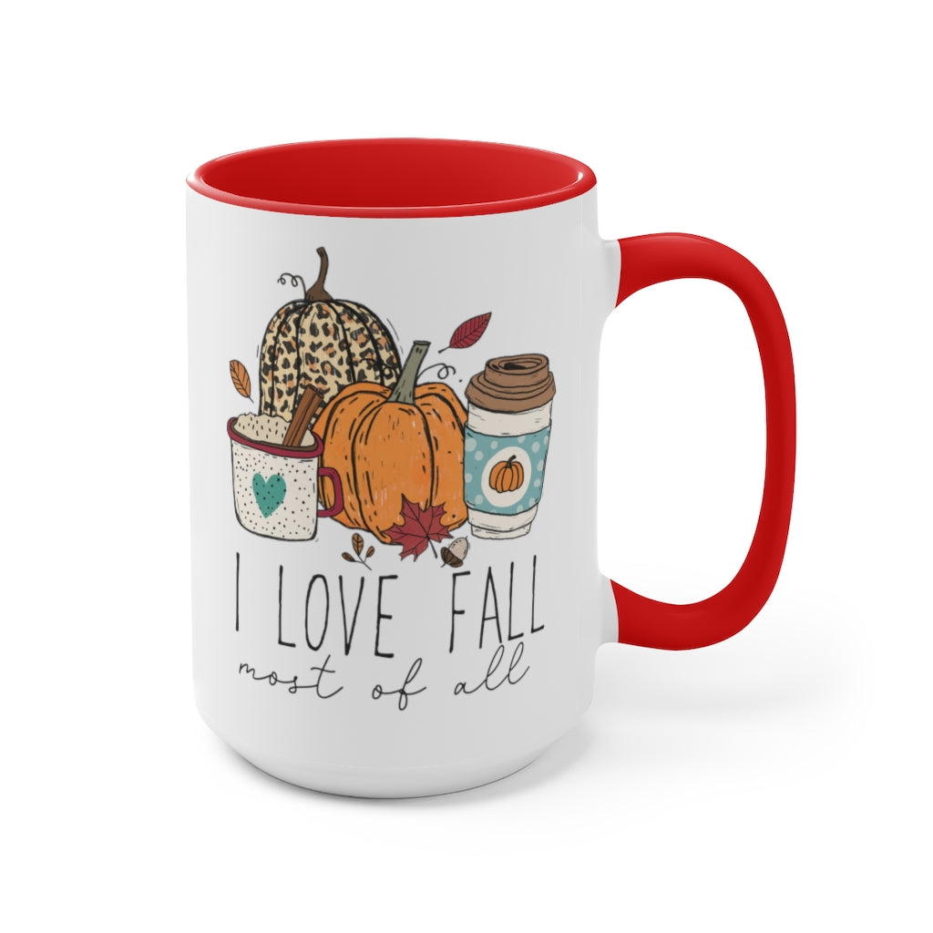 Two-Tone Coffee Mugs, 15oz