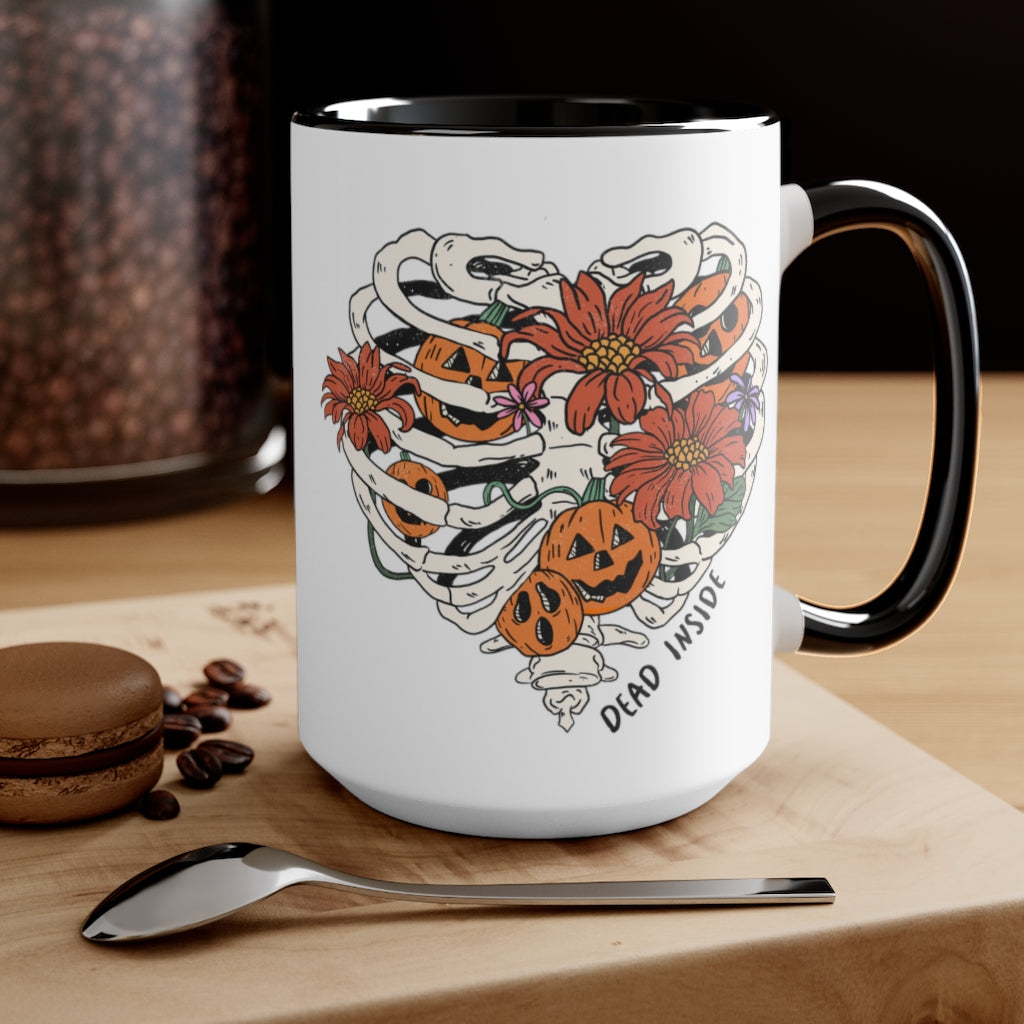 Two-Tone Coffee Mugs, 15oz