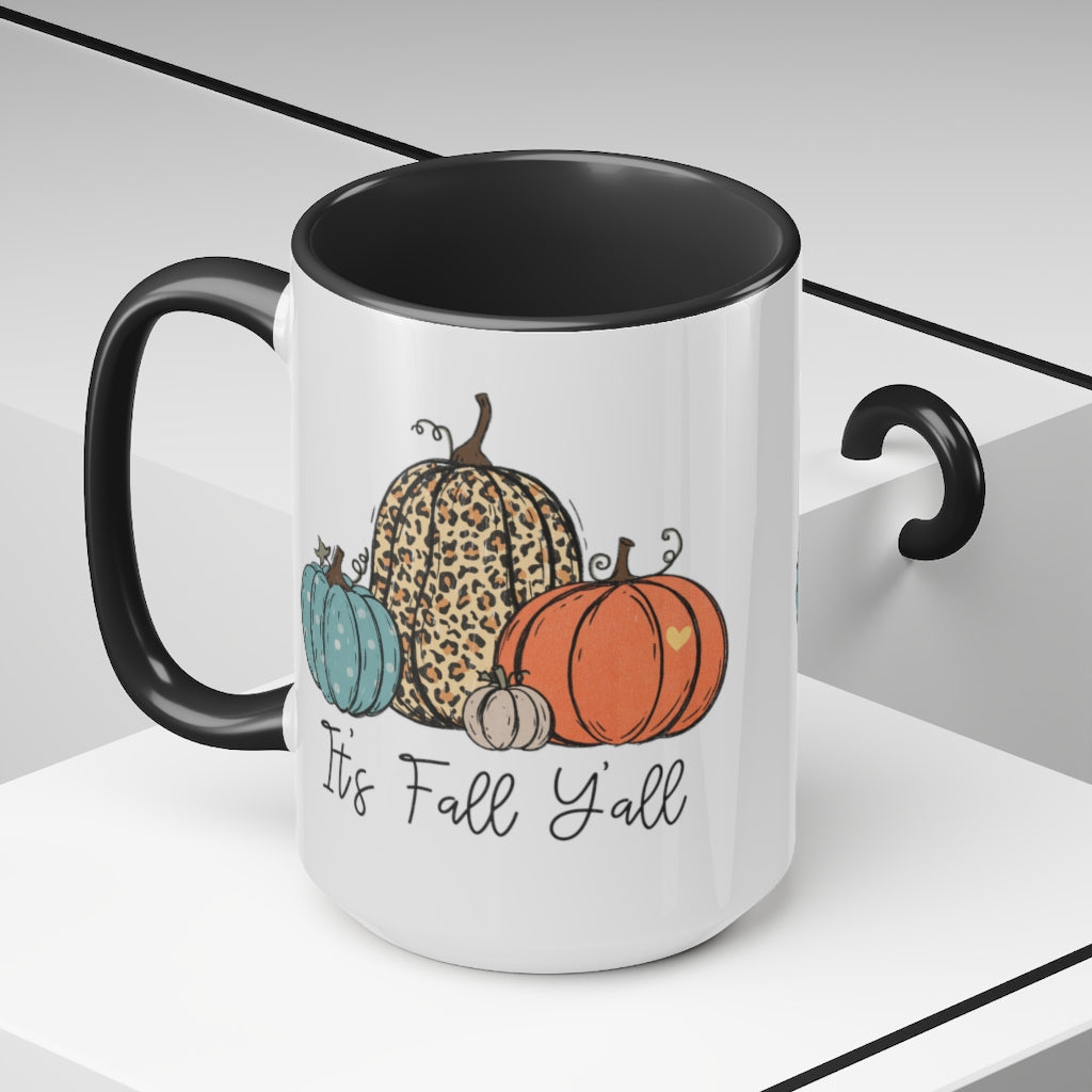 Two-Tone Coffee Mugs, 15oz