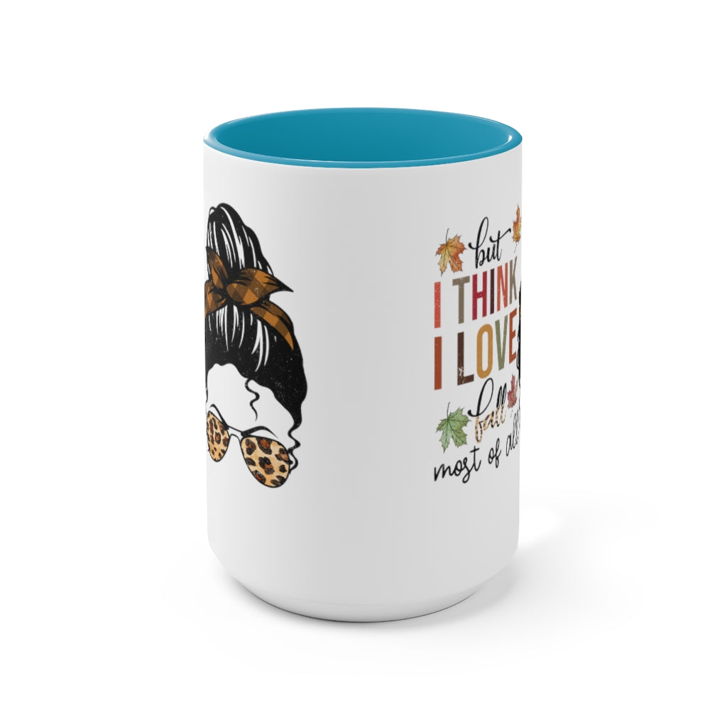 Two-Tone Coffee Mugs, 15oz