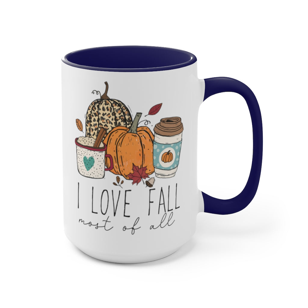Two-Tone Coffee Mugs, 15oz