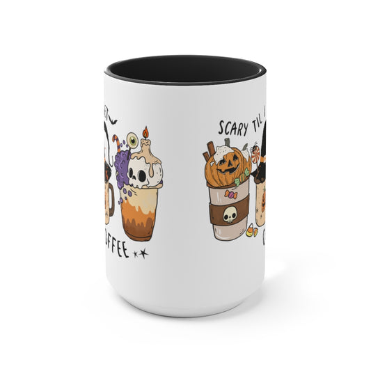 Two-Tone Coffee Mugs, 15oz