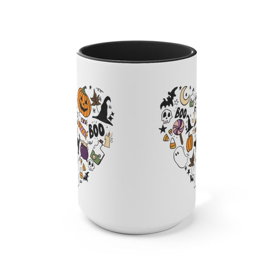 Two-Tone Coffee Mugs, 15oz