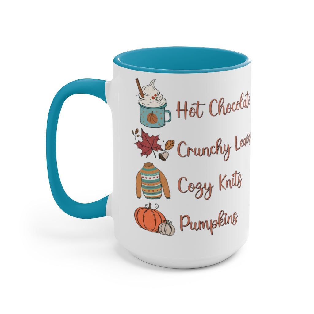 Two-Tone Coffee Mugs, 15oz
