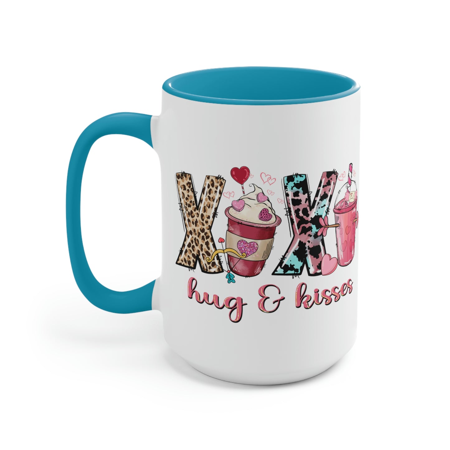 Two-Tone Coffee Mugs, 15oz