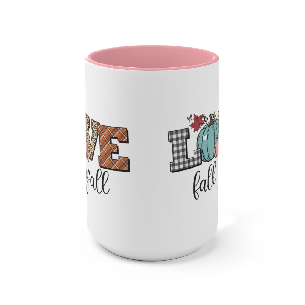 Two-Tone Coffee Mugs, 15oz