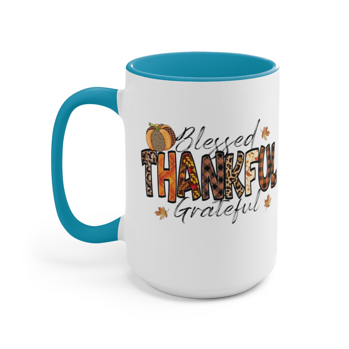 Two-Tone Coffee Mugs, 15oz