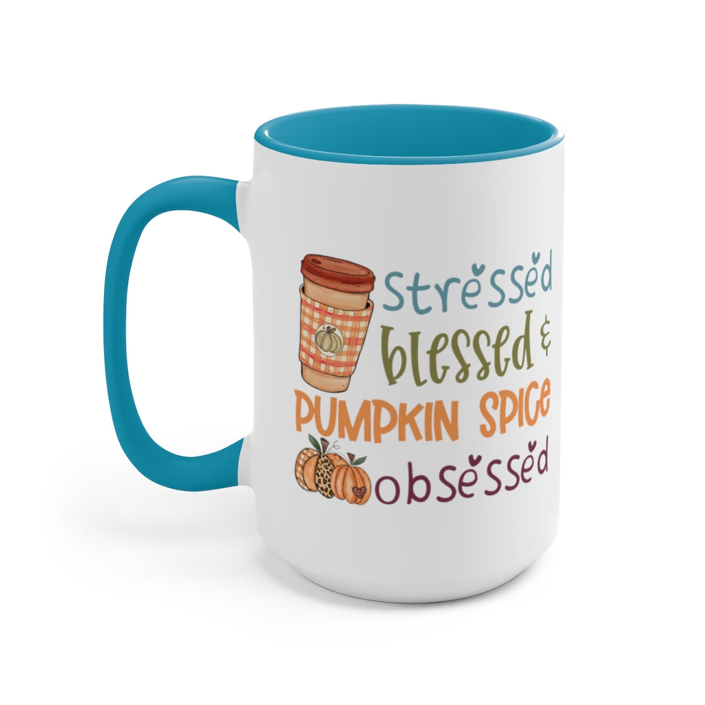 Two-Tone Coffee Mugs, 15oz