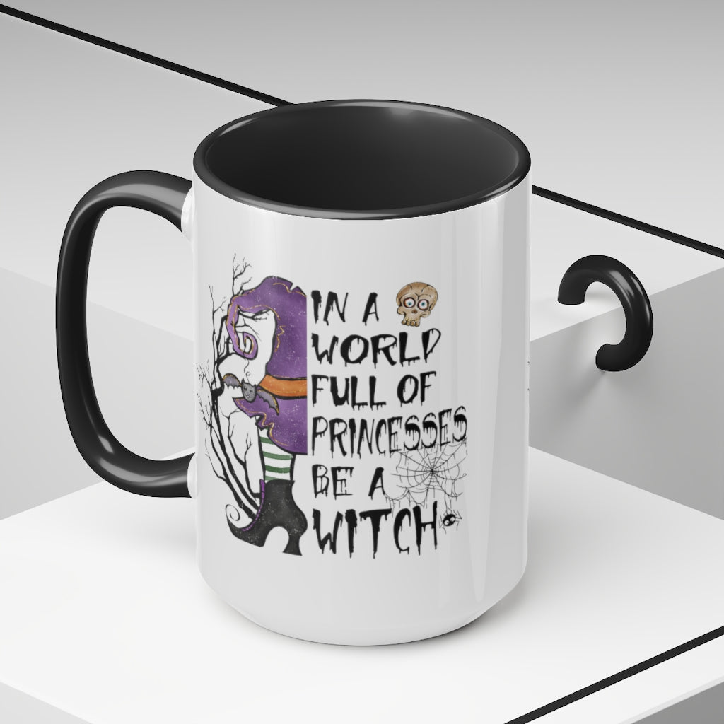 Two-Tone Coffee Mugs, 15oz