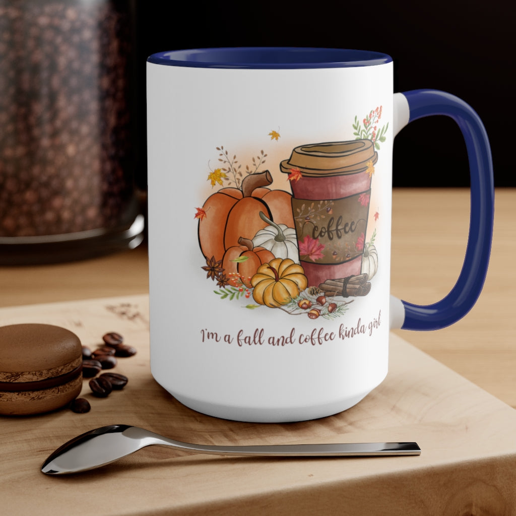 Two-Tone Coffee Mugs, 15oz