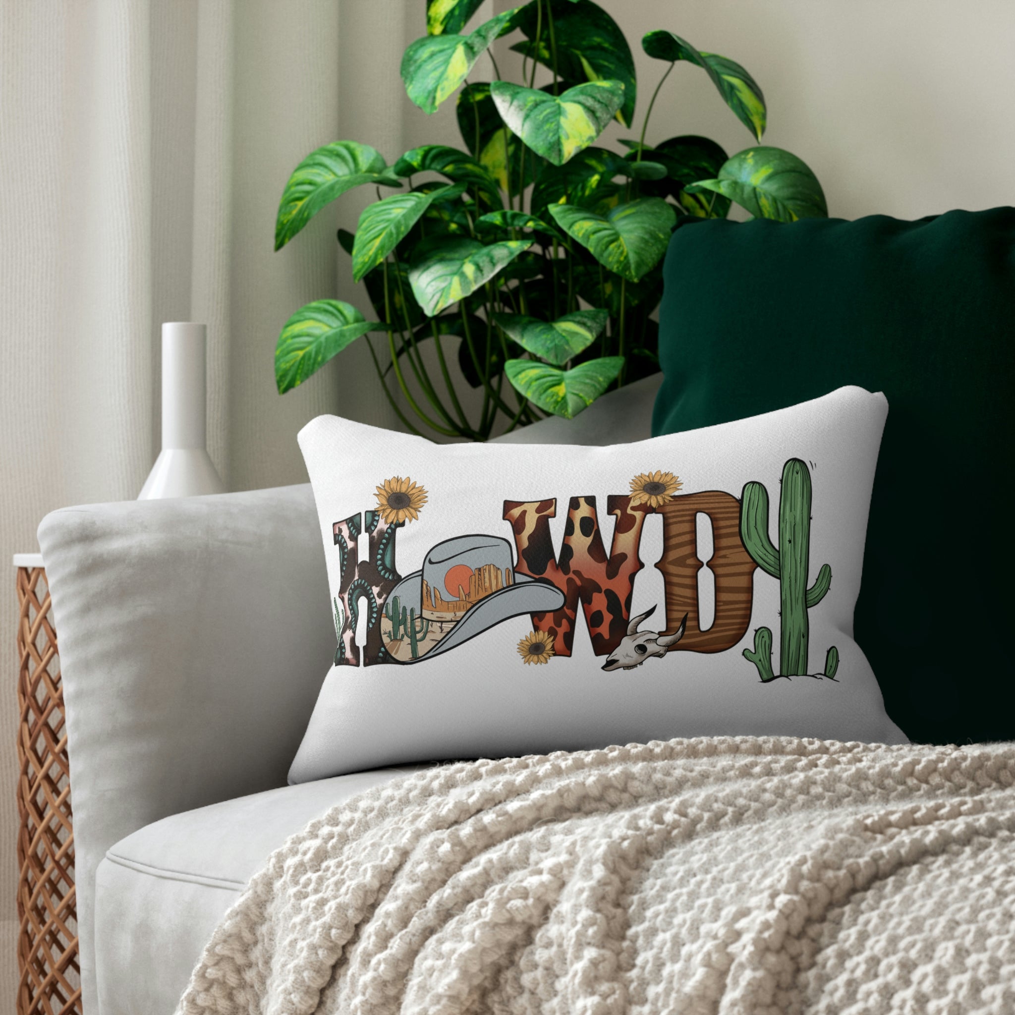 Spun Polyester Lumbar Pillow