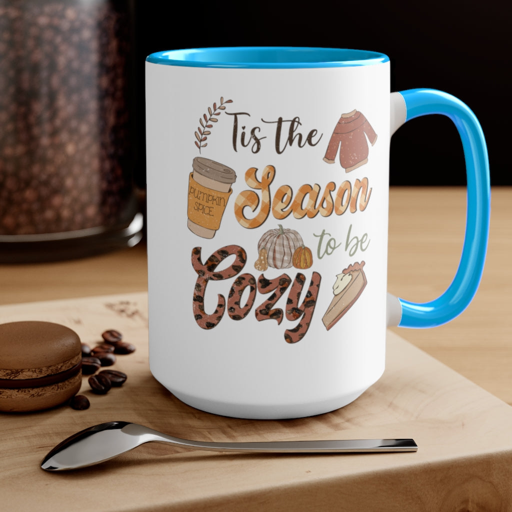 Two-Tone Coffee Mugs, 15oz