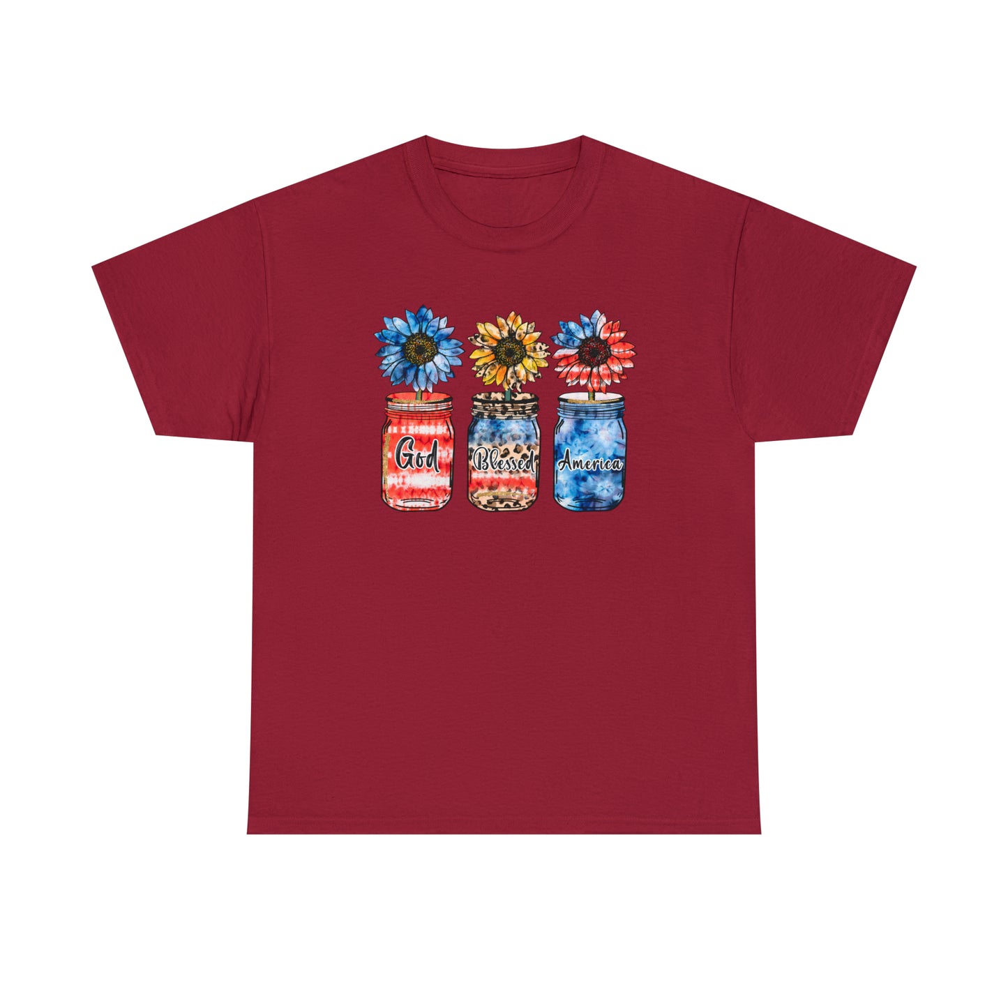 Stars & Stripes Mason Jar Heavy Cotton Tee