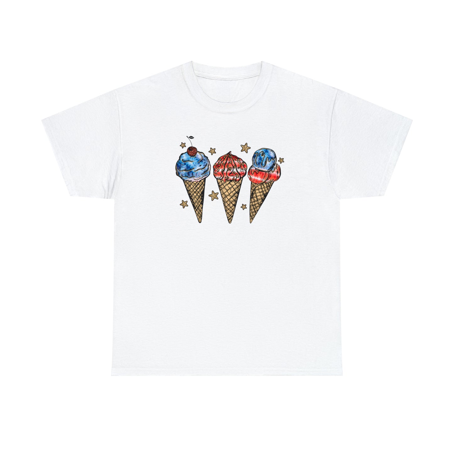 American Ice Cream Cones Graphic Tee