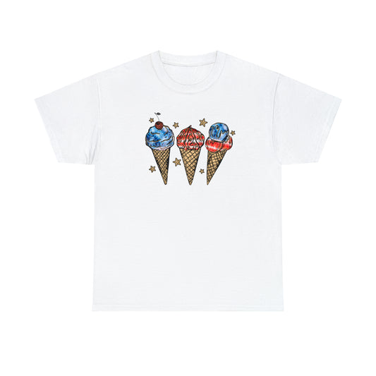 American Ice Cream Cones Graphic Tee