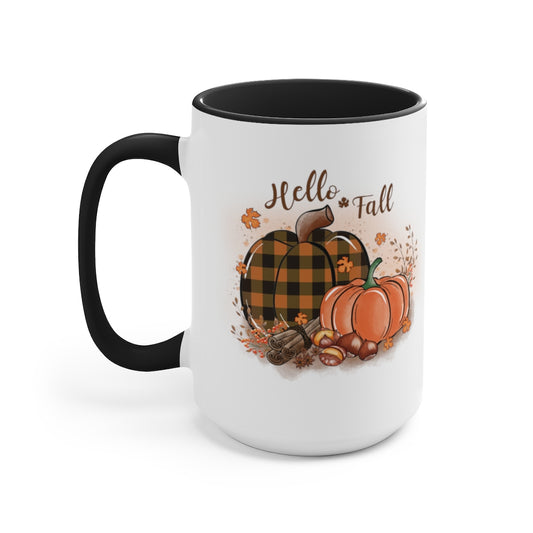 Two-Tone Coffee Mugs, 15oz