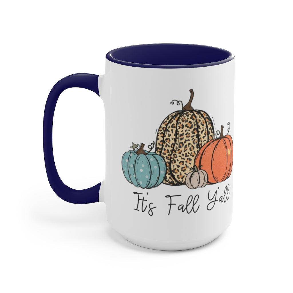 Two-Tone Coffee Mugs, 15oz