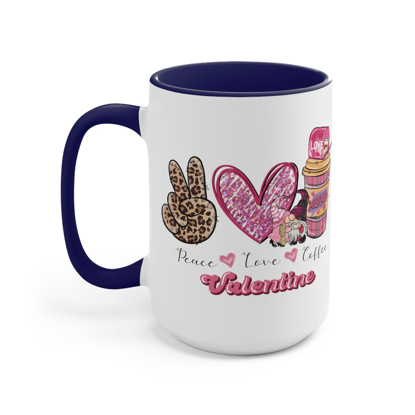 Two-Tone Coffee Mugs, 15oz