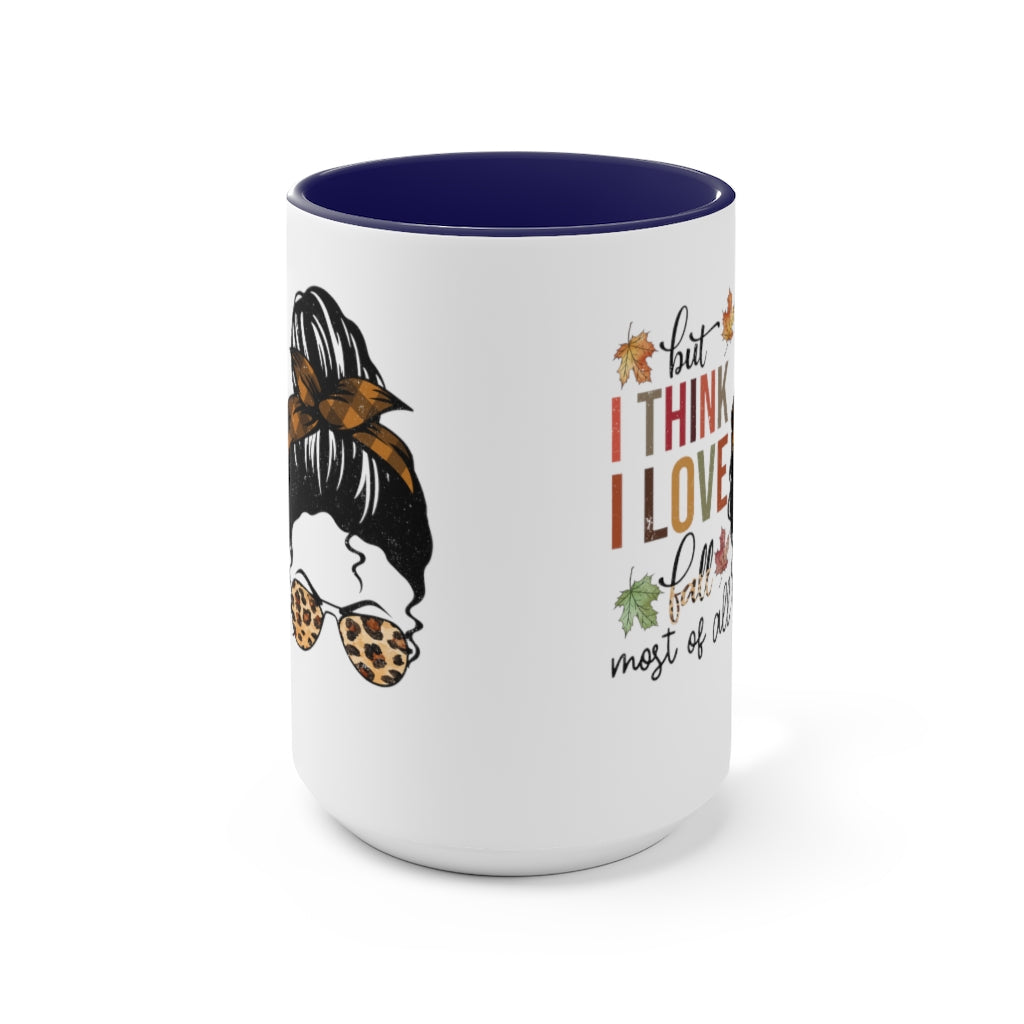 Two-Tone Coffee Mugs, 15oz