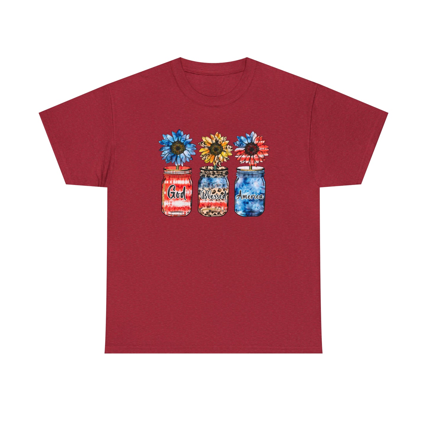 Stars & Stripes Mason Jar Heavy Cotton Tee