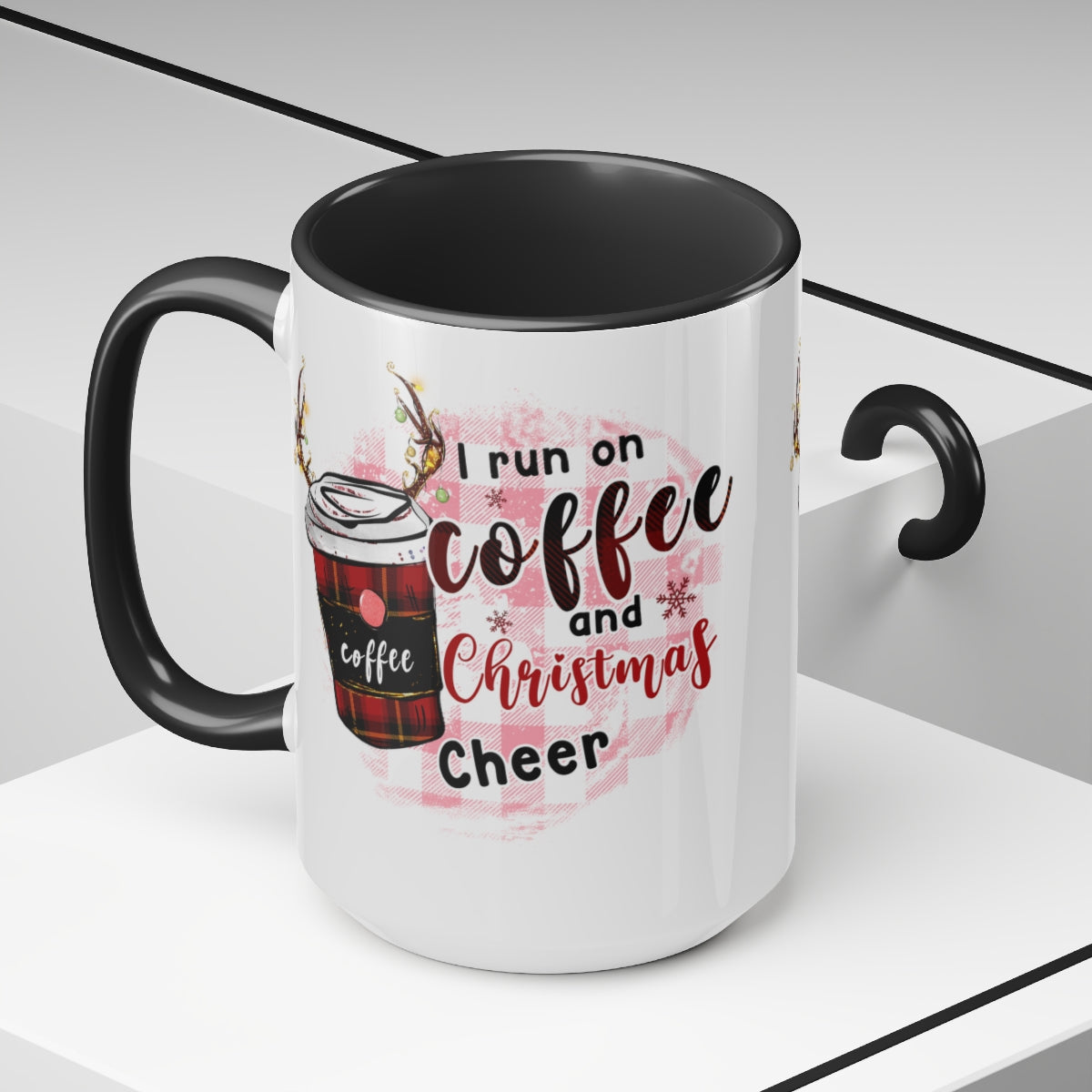 Two-Tone Coffee Mugs, 15oz