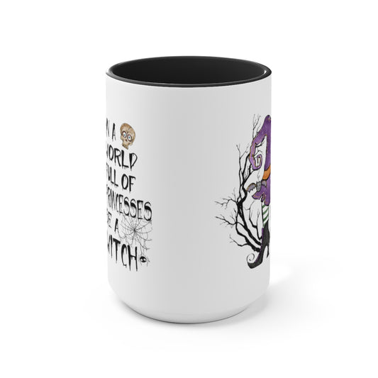 Two-Tone Coffee Mugs, 15oz