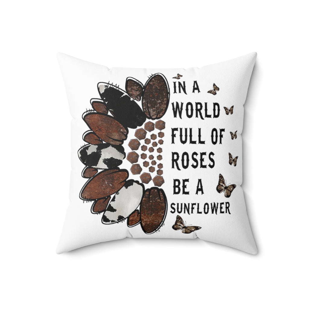 Spun Polyester Square Pillow