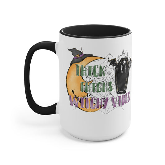 Two-Tone Coffee Mugs, 15oz